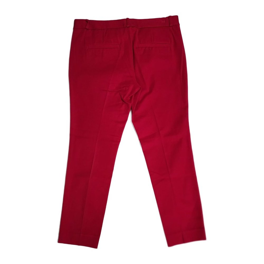 NWT BANANA REPUBLIC Sloan Cropped Pant - Red - 6 Petite 6P - Picture 2 of 2